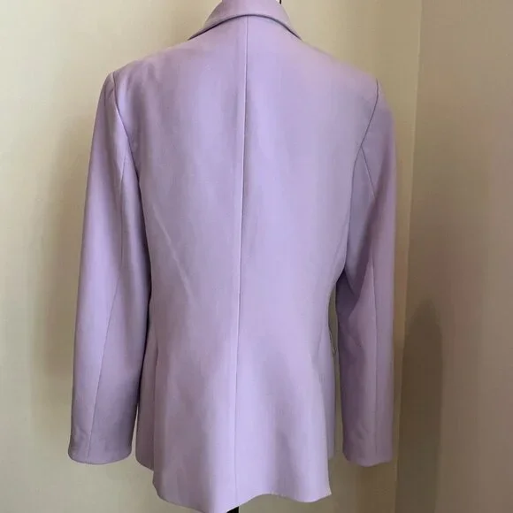 Veronica Beard Dickey Lavender Soft Lilac Purple Dickey Suit Blazer Pants Sz 14 - Picture 4 of 15